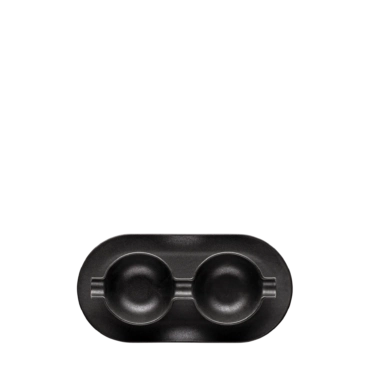Wings Black – Double Cup&Saucer