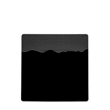 Duetto Black – Square Plate 28cm