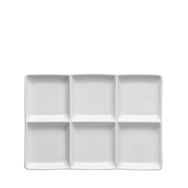 Divided Plate - 6 compartments